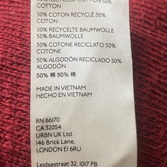 We the free recycled cotton oversized cropped sweater. - Picture 5 of 5